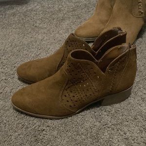Brown ankle booties